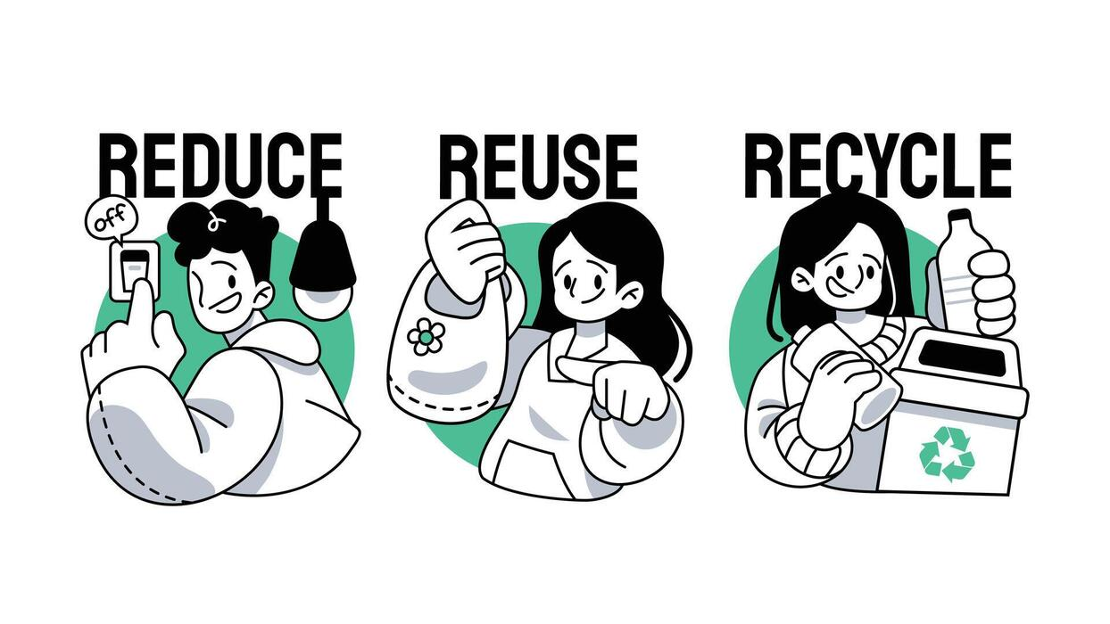 Go Green: The 3 R's — Reduce, Reuse, Recycle